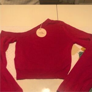 Camila Coelho Red Crop Top